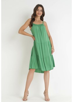Zielona Sukienka Sumire ze sklepu Born2be Odzież w kategorii Sukienki - zdjęcie 160081708
