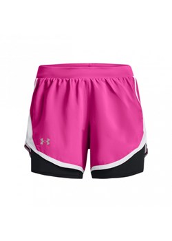 Damskie spodenki do biegania UNDER ARMOUR UA Fly By 2.0 2N1 Short - różowe ze sklepu Sportstylestory.com w kategorii Szorty - zdjęcie 160082007