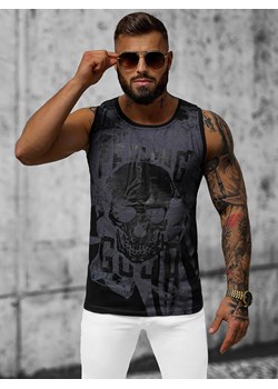 Koszulka bez rękawów męska czarna OZONEE O/T106/3Z ze sklepu ozonee.pl w kategorii T-shirty męskie - zdjęcie 160085645