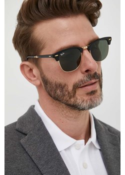 Ray-Ban okulary CLUBMASTER FOLDING 0RB2176 ze sklepu ANSWEAR.com w kategorii Okulary przeciwsłoneczne męskie - zdjęcie 160095265