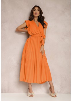 Pomarańczowa Sukienka Ismena ze sklepu Renee odzież w kategorii Sukienki - zdjęcie 160122729