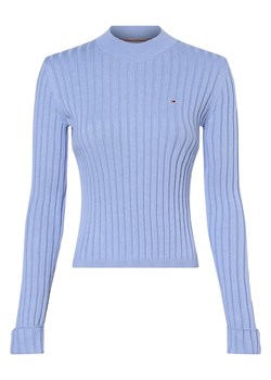 Tommy Jeans Sweter damski Kobiety Bawełna jasnoniebieski jednolity ze sklepu vangraaf w kategorii Swetry damskie - zdjęcie 160122799