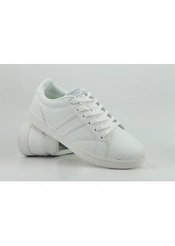 Białe sneakersy damskie, buty sportowe - American Club FH 28/22 ze sklepu ulubioneobuwie w kategorii Buty sportowe damskie - zdjęcie 160138908