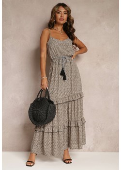 Ciemnozielona Sukienka Ailbhe ze sklepu Renee odzież w kategorii Sukienki - zdjęcie 160139808