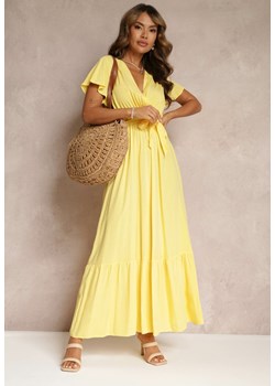 Żółta Sukienka Metia ze sklepu Renee odzież w kategorii Sukienki - zdjęcie 160139816