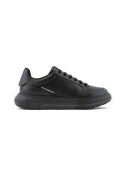 Emporio Armani sneakersy skórzane kolor czarny X4X633 XM964 K001 ze sklepu ANSWEAR.com w kategorii Buty sportowe męskie - zdjęcie 160146276