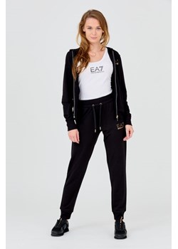 EA7 - Czarny dres ze sklepu outfit.pl w kategorii Dresy damskie - zdjęcie 160147165