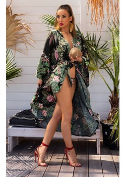 Atenna szlafrok, Kolor czarno-zielony, Rozmiar one size, LivCo Corsetti Fashion ze sklepu Primodo w kategorii Odzież plażowa - zdjęcie 160149467
