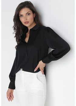 Czarna Klasyczna Koszula z Kołnierzem Noali ze sklepu Born2be Odzież w kategorii Koszule damskie - zdjęcie 160153589