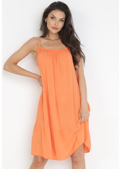 Pomarańczowa Sukienka Sumire ze sklepu Born2be Odzież w kategorii Sukienki - zdjęcie 160153629