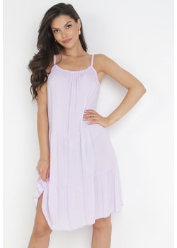 Jasnofioletowa Sukienka Sumire ze sklepu Born2be Odzież w kategorii Sukienki - zdjęcie 160153639