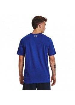Męski t-shirt z nadrukiem Under Armour Sportstyle Logo SS - niebieski ze sklepu Sportstylestory.com w kategorii T-shirty męskie - zdjęcie 160204255