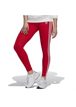 Legginsy adidas Originals Adicolor Classics 3-Stripes Tights HD2348 - czerwone ze sklepu streetstyle24.pl w kategorii Spodnie damskie - zdjęcie 160214959