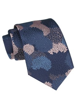 Klasyczny Krawat Męski - ALTIES - Kwiaty, Stonowane Kolory KRALTS0878 ze sklepu JegoSzafa.pl w kategorii Krawaty - zdjęcie 160216788