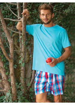 Energetyczna piżama letnia w kolorze jasnego turkusu - M ze sklepu PH KEY Sp. z o.o.  w kategorii Piżamy męskie - zdjęcie 160275295