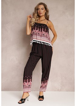 Czarno-Różowy Kombinezon Picture of You ze sklepu Renee odzież w kategorii Kombinezony damskie - zdjęcie 160276547