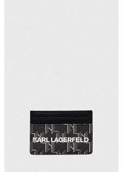 Karl Lagerfeld etui na karty kolor czarny ze sklepu ANSWEAR.com w kategorii Portfele damskie - zdjęcie 160286628