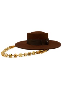 Kapelusz Weekend Max Mara Girone 2355760232 Tobacco 004 ze sklepu eobuwie.pl w kategorii Kapelusze damskie - zdjęcie 160290609