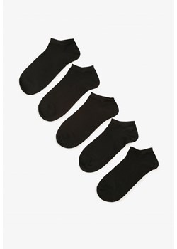 Czarne 5-pack Skarpety do Kostki z Bawełny Tonstance ze sklepu Born2be Odzież w kategorii Skarpetki damskie - zdjęcie 160312177
