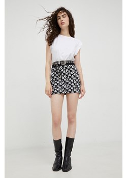 The Kooples spódnica kolor czarny mini prosta ze sklepu ANSWEAR.com w kategorii Spódnice - zdjęcie 160324185