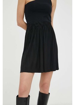 Samsoe Samsoe spódnica kolor czarny mini rozkloszowana ze sklepu ANSWEAR.com w kategorii Spódnice - zdjęcie 160324257