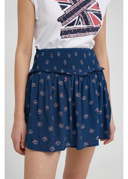 Pepe Jeans spódnica Bruna kolor granatowy mini rozkloszowana ze sklepu ANSWEAR.com w kategorii Spódnice - zdjęcie 160335458