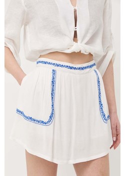 Twinset spódnica kolor biały mini rozkloszowana ze sklepu ANSWEAR.com w kategorii Spódnice - zdjęcie 160335547