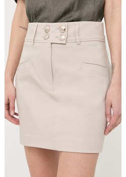 Morgan spódnica kolor beżowy mini prosta ze sklepu ANSWEAR.com w kategorii Spódnice - zdjęcie 160336645