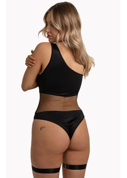 Czarne body Kora z podwiązkami, Kolor czarny, Rozmiar L/XL, Anais ze sklepu Intymna w kategorii Body damskie - zdjęcie 160408459