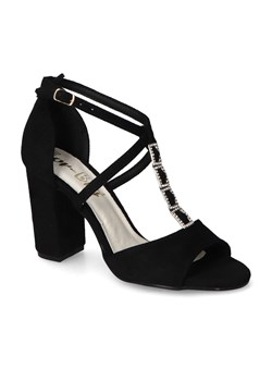Sandały For-But K/1610 Czarne zamsz ze sklepu Arturo-obuwie w kategorii Sandały damskie - zdjęcie 160414407