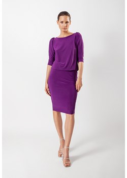 Fioletowa sukienka z jerseyu ze sklepu Molton w kategorii Sukienki - zdjęcie 160415765