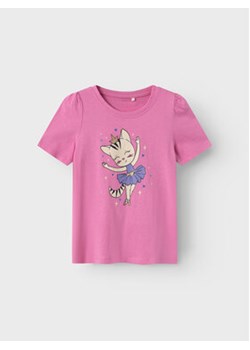 NAME IT T-Shirt 13219818 Różowy Regular Fit ze sklepu MODIVO w kategorii Bluzki dziewczęce - zdjęcie 160418029