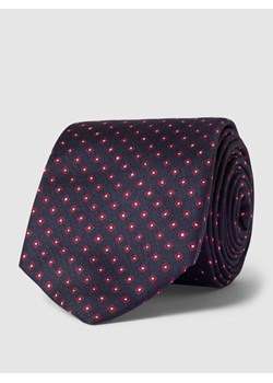 Krawat ze wzorem na całej powierzchni model ‘Bi-Colour’ ze sklepu Peek&Cloppenburg  w kategorii Krawaty - zdjęcie 160499937