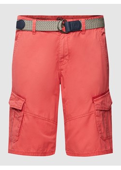 Szorty cargo z bocznymi,wpuszczanymi kieszeniami model ‘GARMENT’ ze sklepu Peek&Cloppenburg  w kategorii Spodenki męskie - zdjęcie 160500355