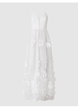 Suknia ślubna z kwiatowymi aplikacjami ze sklepu Peek&Cloppenburg  w kategorii Spódnice - zdjęcie 160510706
