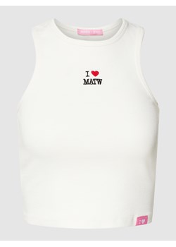Top z efektem prążkowania ze sklepu Peek&Cloppenburg  w kategorii Bluzki damskie - zdjęcie 160529189