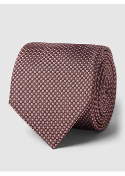 Krawat z jedwabiu (7 cm) model ‘FAKE SOLID TEXTURE’ ze sklepu Peek&Cloppenburg  w kategorii Krawaty - zdjęcie 160531826