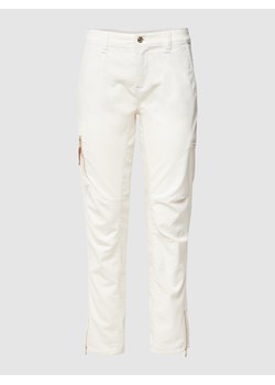 Spodnie z kieszeniami zapinanymi na zamek błyskawiczny model ‘VELVET’ ze sklepu Peek&Cloppenburg  w kategorii Spodnie damskie - zdjęcie 160532546