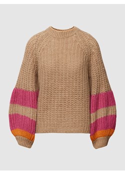 Sweter z dzianiny ze wzorem w paski model ‘September’ ze sklepu Peek&Cloppenburg  w kategorii Swetry damskie - zdjęcie 160557279