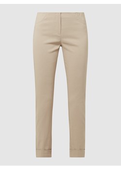 Spodnie materiałowe o kroju slim fit z elastycznym pasem ze sklepu Peek&Cloppenburg  w kategorii Spodnie damskie - zdjęcie 160558796