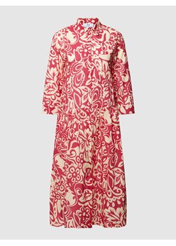 Sukienka midi z kieszenią na piersi ze sklepu Peek&Cloppenburg  w kategorii Sukienki - zdjęcie 160560589