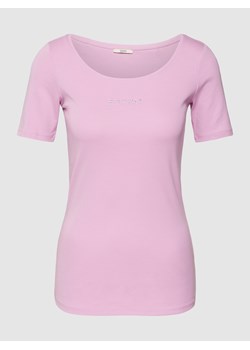 T-shirt z obszyciem z kamieni stras ze sklepu Peek&Cloppenburg  w kategorii Bluzki damskie - zdjęcie 160563887
