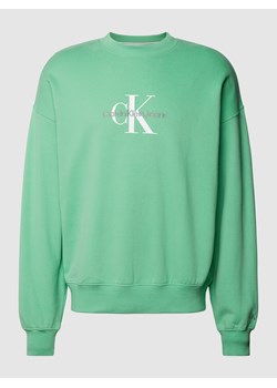 Bluza o kroju oversized z nadrukiem z logo model ‘MONOLOGO’ ze sklepu Peek&Cloppenburg  w kategorii Bluzy męskie - zdjęcie 160591056