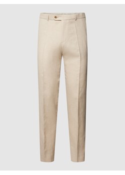 Spodnie do garnituru z delikatnym tkanym wzorem model ‘Shiver’ ze sklepu Peek&Cloppenburg  w kategorii Spodnie męskie - zdjęcie 160591685