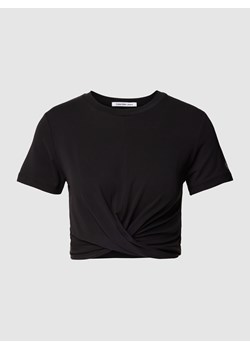 T-shirt krótki z wyhaftowanym logo ze sklepu Peek&Cloppenburg  w kategorii Bluzki damskie - zdjęcie 160608805