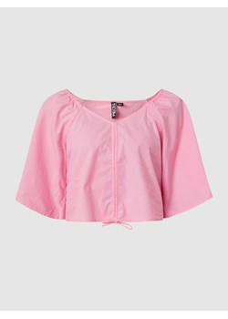 Bluzka krótka z bawełny model ‘Valdine’ ze sklepu Peek&Cloppenburg  w kategorii Bluzki damskie - zdjęcie 160632029