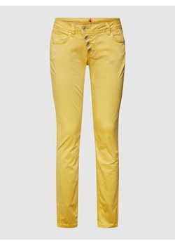Spodnie z detalami z logo model ‘MALIBU’ ze sklepu Peek&Cloppenburg  w kategorii Spodnie damskie - zdjęcie 160633008