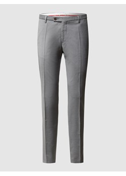Spodnie do garnituru o kroju slim fit z żywej wełny YOUR OWN PARTY by CG – CLUB of GENTS ze sklepu Peek&Cloppenburg  w kategorii Spodnie męskie - zdjęcie 160640008