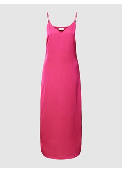Sukienka midi na regulowanych,cienkich ramiączkach model ‘Viellette’ ze sklepu Peek&Cloppenburg  w kategorii Sukienki - zdjęcie 160644215