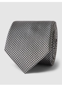 Krawat z jedwabiu (7 cm) model ‘FAKE SOLID TEXTURE’ ze sklepu Peek&Cloppenburg  w kategorii Krawaty - zdjęcie 160660306